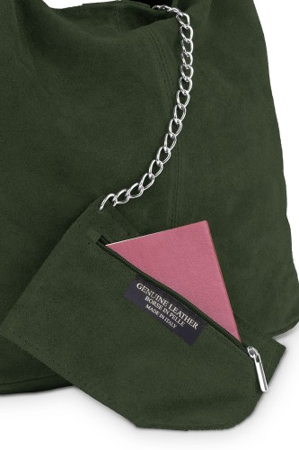 Torba Skórzana Zamszowy Worek Zielona (4).jpg