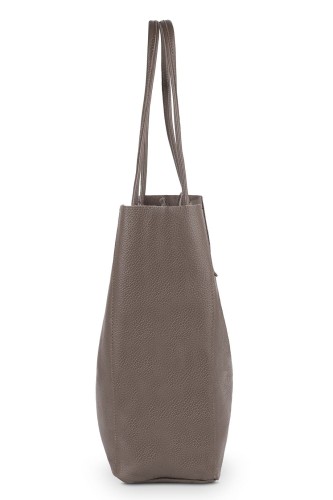 Torba Skórzana Vera Pelle Worek Taupe (4).jpg
