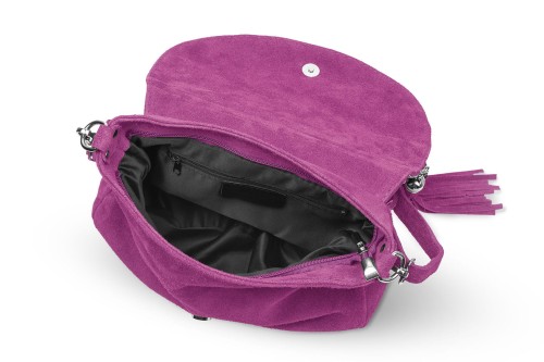 Torebka Skórzana Chlebak Vera Pelle Zamszowa Fuksja (6).jpg