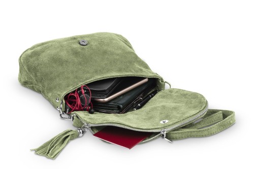 Torebka Skórzana Chlebak Vera Pelle Zamszowa Oliwka (7).jpg