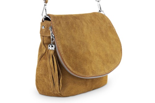 Torebka Skórzana Chlebak Vera Pelle Zamszowa Ruda (3).jpg