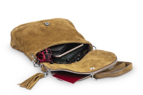 Torebka Skórzana Chlebak Vera Pelle Zamszowa Ruda (7).jpg