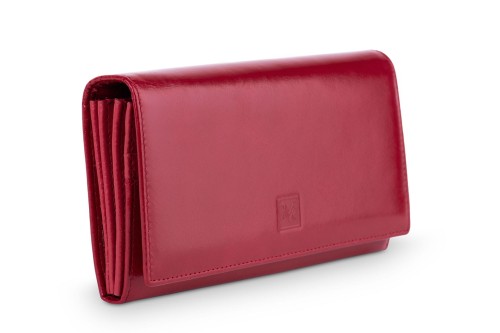 Portfel damski Skórzany VerMari RFID Ochrona kart  Czerwony (5).jpg