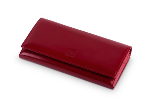 Portfel damski Skórzany VerMari RFID Ochrona kart  Czerwony (6).jpg