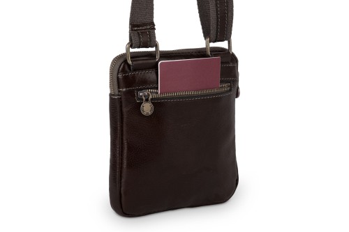 Listonoszka Skórzana Męska Ciemny Brąz (4).jpg