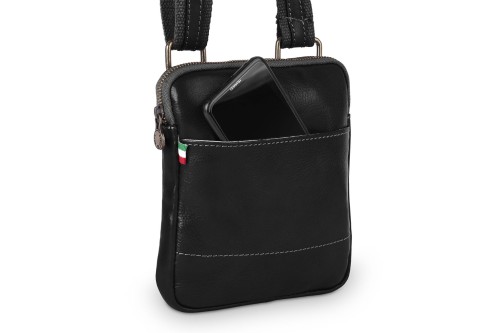 Listonoszka Skórzana Męska Czarna (5).jpg