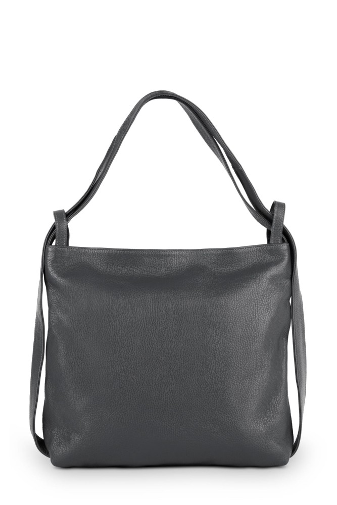 Torba Plecak Damska Skórzana Vera Pelle Antracyt (1).jpg