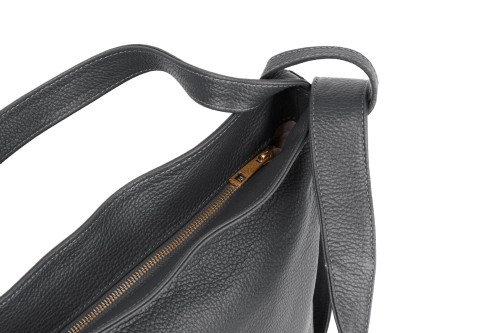 Torba Plecak Damska Skórzana Vera Pelle Antracyt (2).jpg