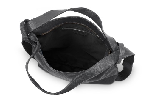 Torba Plecak Damska Skórzana Vera Pelle Antracyt (6).jpg