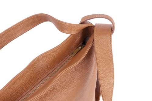 Torba Plecak Damska Skórzana Vera Pelle Cynamon (2).jpg