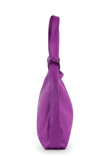 Torba Plecak Damska Skórzana Vera Pelle Fuksja (4).jpg