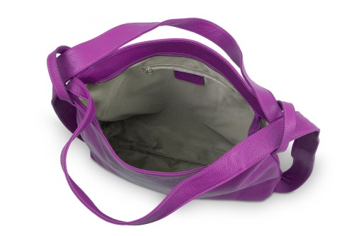 Torba Plecak Damska Skórzana Vera Pelle Fuksja (6).jpg