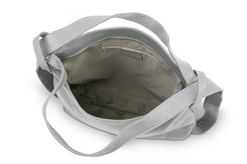 Torba Plecak Damska Skórzana Vera Pelle Szara (6).jpg