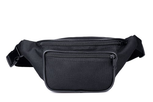 Nerka, saszetka na biodro czarna długi pasek