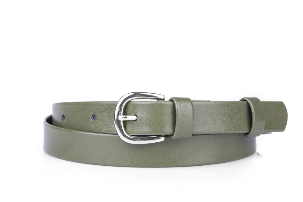 Pasek damski klasyczny Khaki (2).jpg