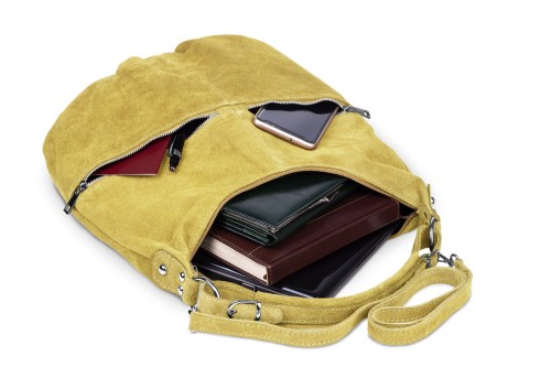 Torba Skórzana Vera Pelle Zamszowy Worek Szafranowa (1).jpg