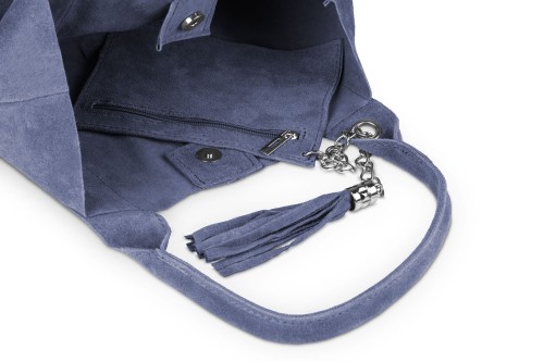 Torba Skórzana Vera Pelle Zamszowy Worek Stalowa (4).jpg