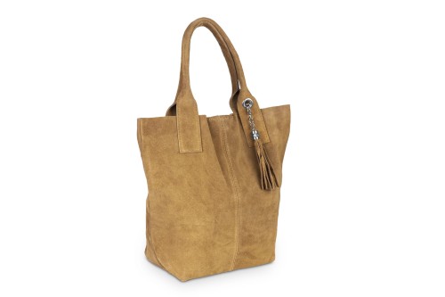 Torba Skórzana Vera Pelle Zamszowy Worek Ruda (3).jpg