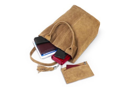 Torba Skórzana Vera Pelle Zamszowy Worek Ruda (6).jpg