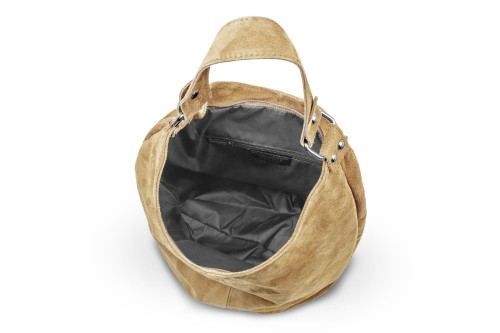 Torba Skórzana Vera Pelle Zamszowy Worek Camel (3).jpg