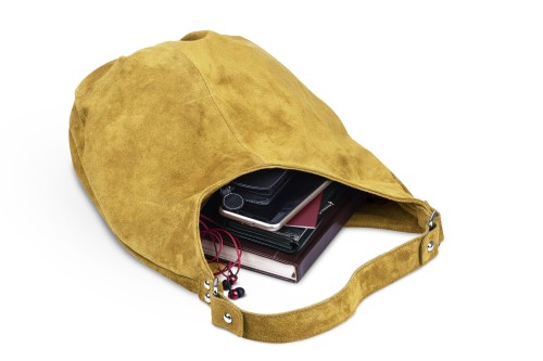 Torba Skórzana Vera Pelle Zamszowy Worek Szafran (2).jpg