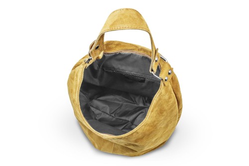 Torba Skórzana Vera Pelle Zamszowy Worek Szafran (3).jpg