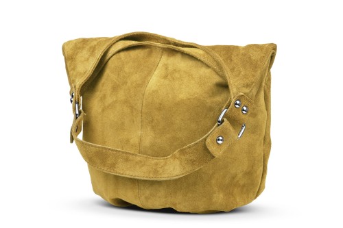 Torba Skórzana Vera Pelle Zamszowy Worek Szafran (7).jpg