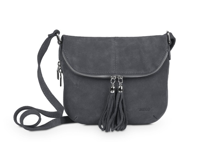 Torebka Damska Skórzana Vera Pelle Antracyt