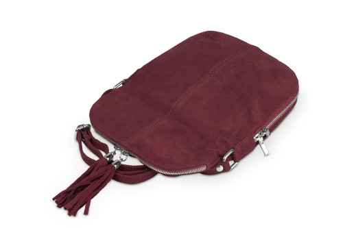 Torebka Damska Skórzana Vera Pelle Bordowa (9).jpg