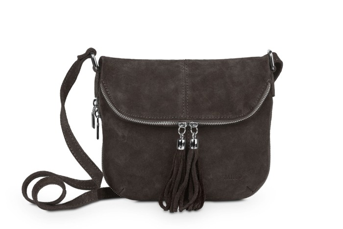 Torebka Damska Skórzana Vera Pelle Brunatna