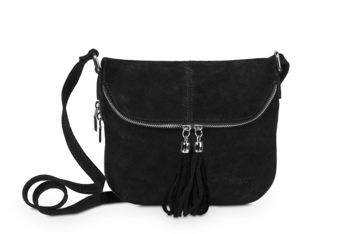 Torebka Damska Skórzana Vera Pelle Czarna