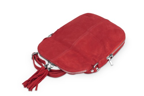 Torebka Damska Skórzana Vera Pelle Czerwona (9).jpg