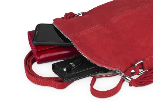 Torebka Damska Skórzana Vera Pelle Czerwona (10).jpg