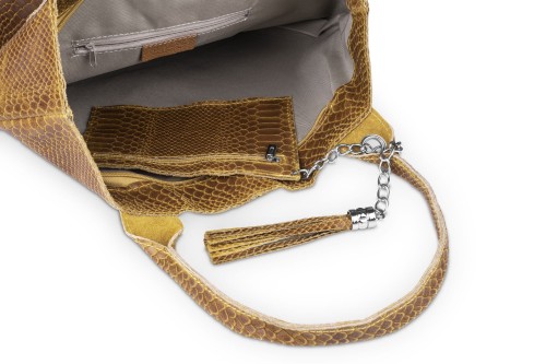Torba Skórzana Vera Pelle Żmija Worek Koniak (6).jpg