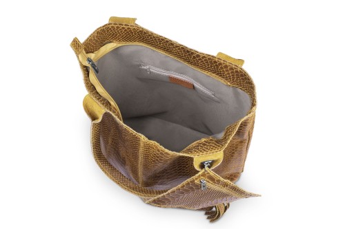 Torba Skórzana Vera Pelle Żmija Worek Koniak (7).jpg