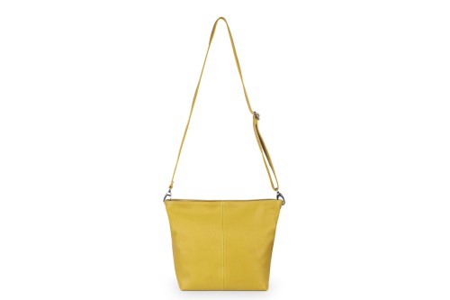 Torebka Skórzana Klasyczna Vera Pelle Trapez Szafran (2).jpg