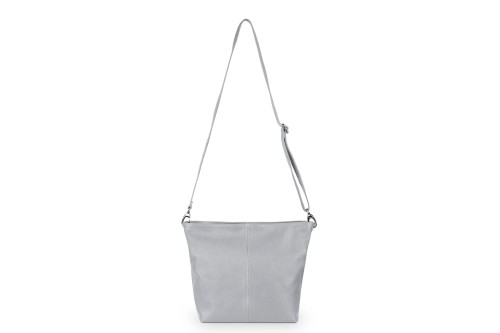 Torebka Skórzana Klasyczna Vera Pelle Trapez Szara (2).jpg