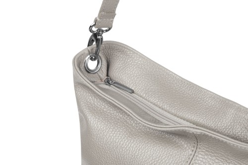 Torebka Skórzana Klasyczna Vera Pelle Trapez Taupe (4).jpg