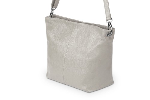 Torebka Skórzana Klasyczna Vera Pelle Trapez Taupe (5).jpg