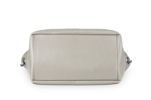 Torebka Skórzana Klasyczna Vera Pelle Trapez Taupe (8).jpg