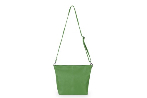 Torebka Skórzana Klasyczna Vera Pelle Trapez Trawiasta (2).jpg