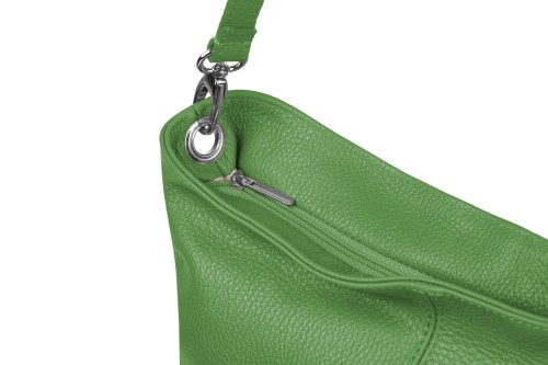 Torebka Skórzana Klasyczna Vera Pelle Trapez Trawiasta (4).jpg