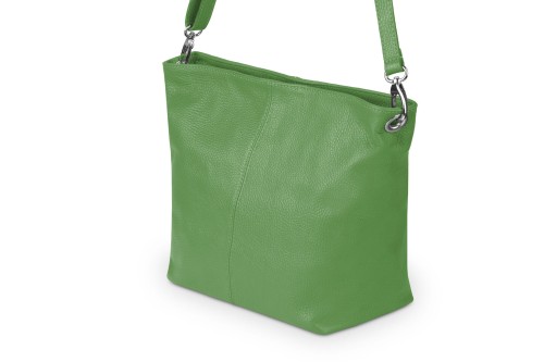Torebka Skórzana Klasyczna Vera Pelle Trapez Trawiasta (5).jpg