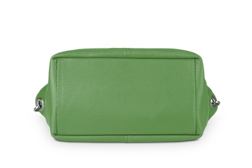 Torebka Skórzana Klasyczna Vera Pelle Trapez Trawiasta (8).jpg