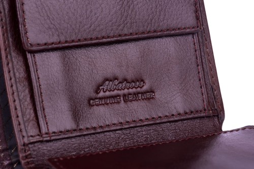 Portfel męski Skórzany Albatross Brązowy (7).jpg