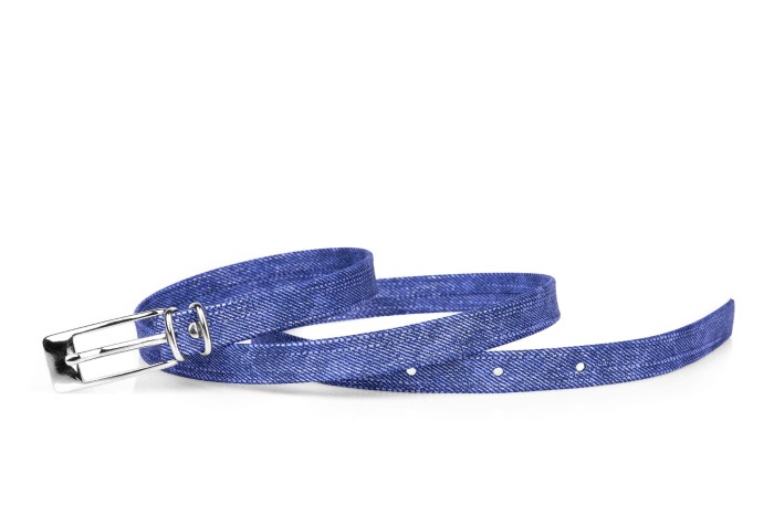 Pasek damski klasyczny jeans 1,5 cm