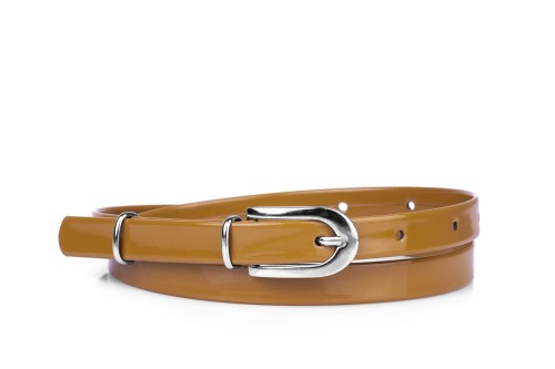 Pasek damski klasyczny rudy lakier (2).jpg