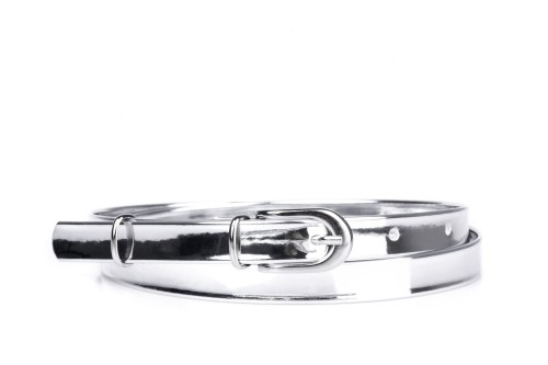 Pasek damski klasyczny srebrny lakier (2).jpg