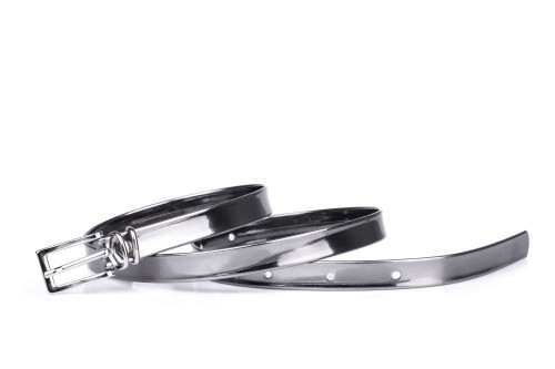 Pasek damski klasyczny stare srebro lakier (1).jpg