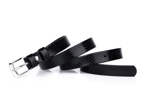 Pasek damski klasyczny czarne łuski (1).jpg